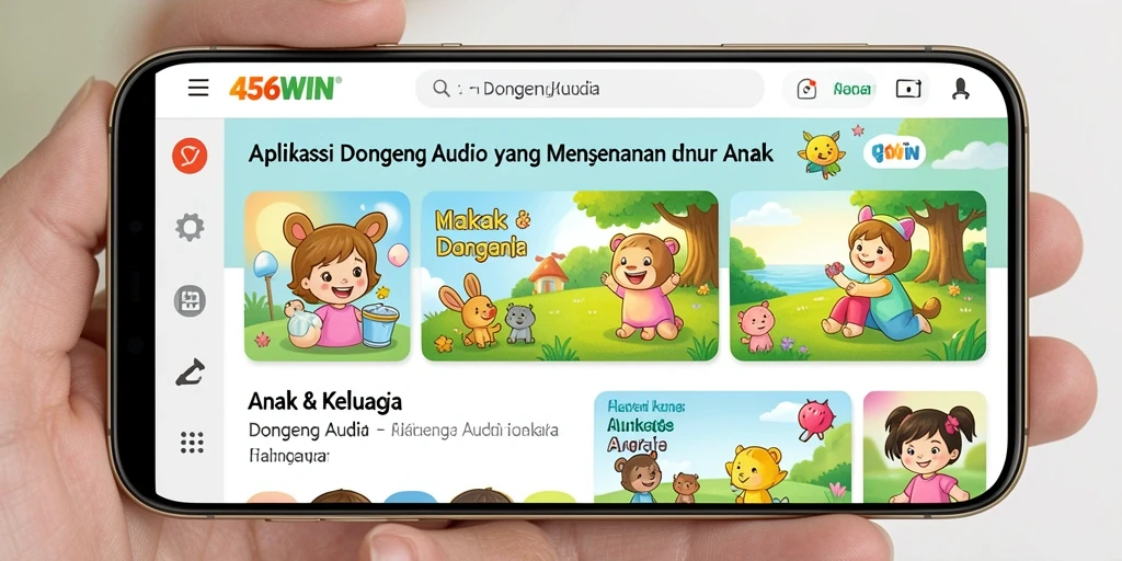Tampilan antarmuka aplikasi 456WIN yang menarik dan ramah anak.
