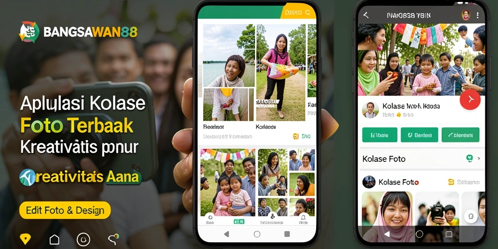 Tampilan antarmuka aplikasi Kolase Foto BANGSAWAN88 yang intuitif.