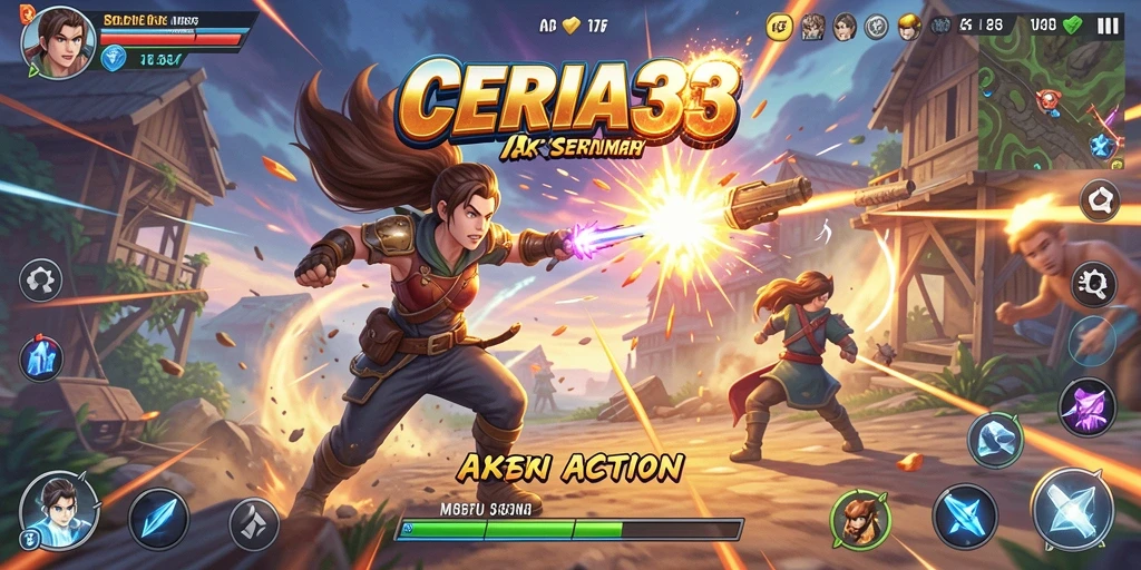 Antarmuka permainan CERIA33 yang menarik dan penuh aksi.