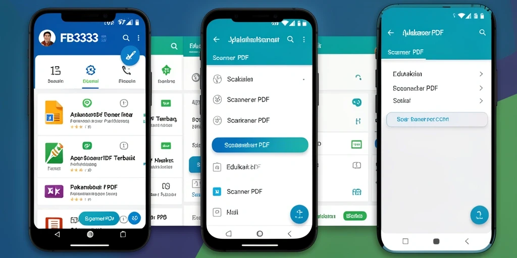 Tampilan antarmuka FB333 yang sederhana dan fungsional untuk Scanner PDF.
