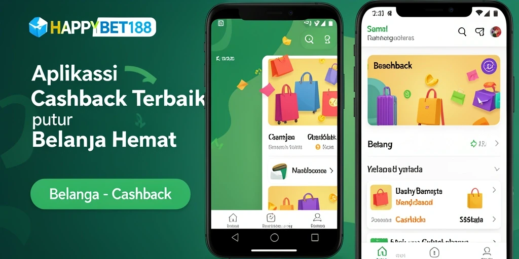 Screenshot utama HAPPYBET188, menampilkan fitur cashback yang menarik.