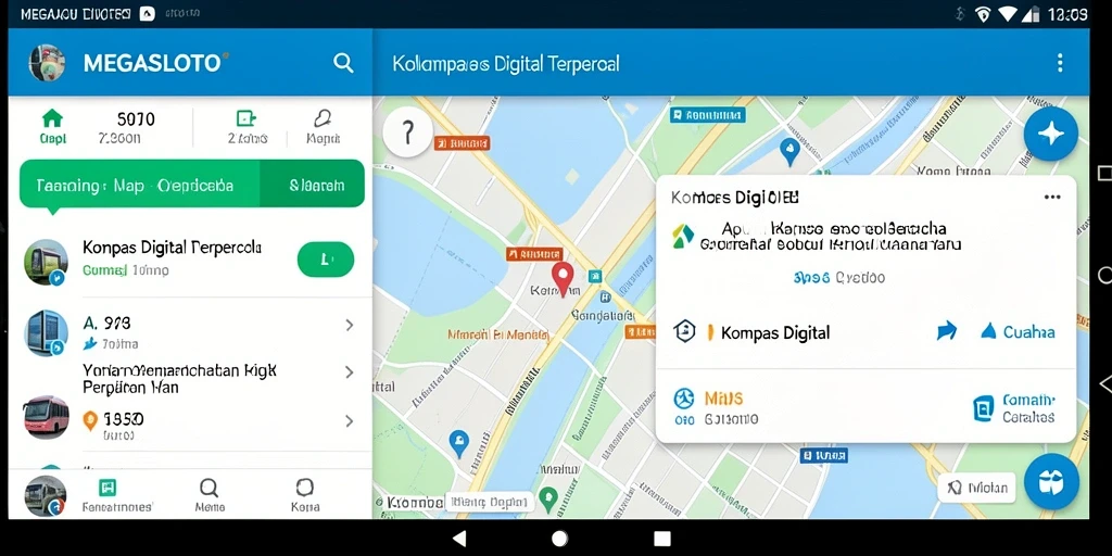 Antarmuka pengguna aplikasi MEGASLOTO yang intuitif dan modern.