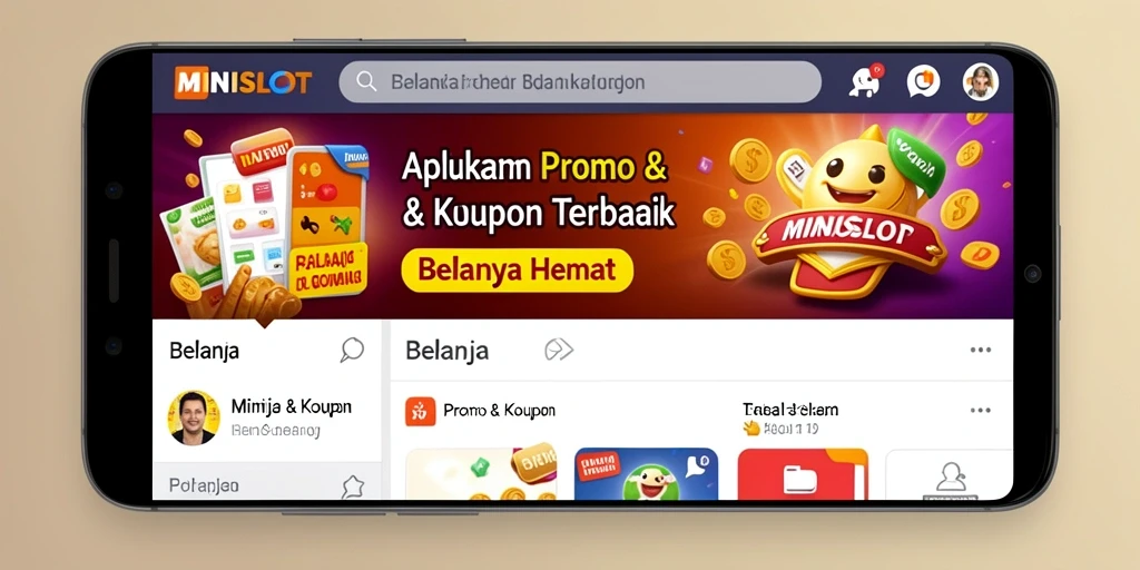 Tampilan antarmuka pengguna MINISLOT yang menarik dan mudah digunakan.