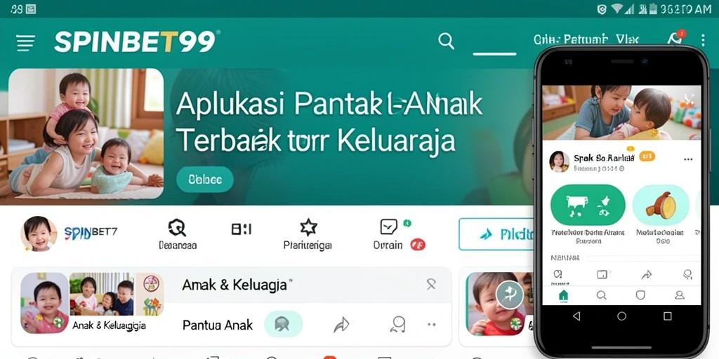 Antarmuka utama SPINBET99 untuk memantau aktivitas anak.