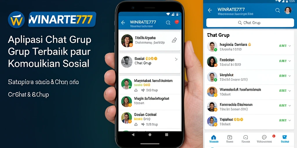 Antarmuka intuitif WINRATE777 untuk fitur Chat Grup yang menarik.