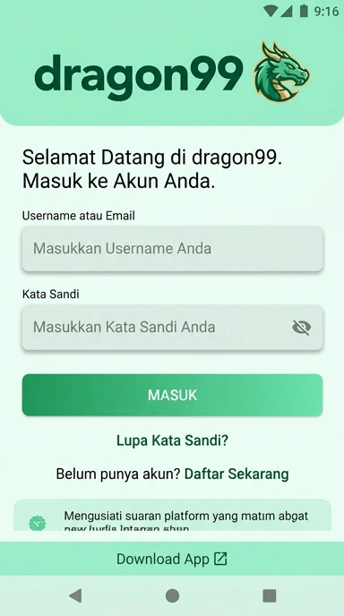 Masuk Akun dragon99 untuk Pengguna Android Indonesia